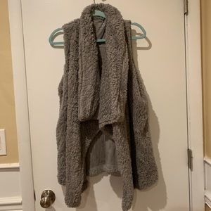 Grey Fur Vest
